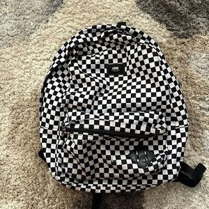 vans checkered bookbag